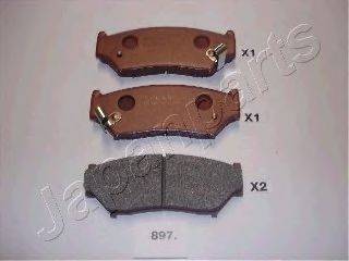 JAPANPARTS PA897AF Комплект тормозных колодок, дисковый тормоз