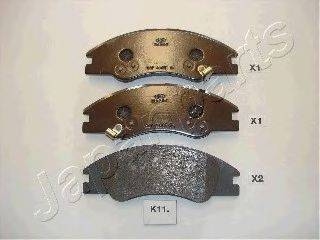 JAPANPARTS PAK11AF Комплект тормозных колодок, дисковый тормоз