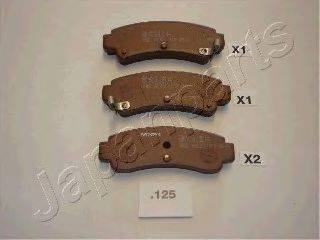 JAPANPARTS PP125AF Комплект тормозных колодок, дисковый тормоз