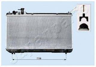 JAPANPARTS RDA153096 Радиатор, охлаждение двигателя