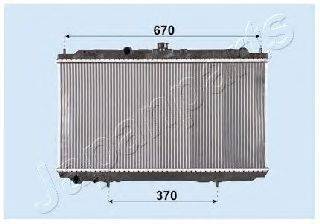 JAPANPARTS RDA213005 Радиатор, охлаждение двигателя