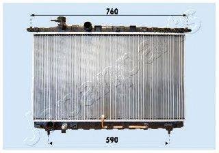 JAPANPARTS RDA283094 Радиатор, охлаждение двигателя