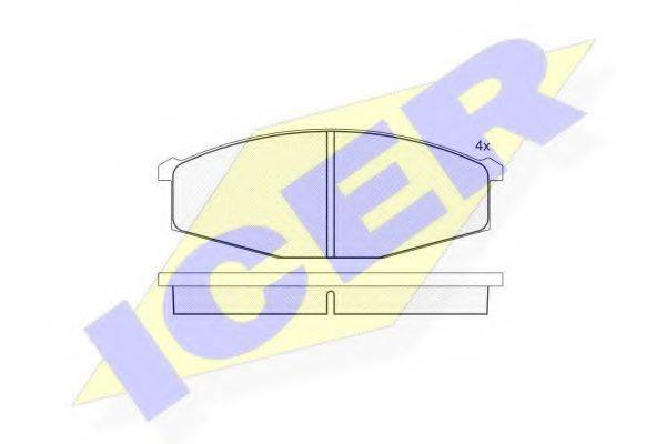 ICER 140347 Комплект тормозных колодок, дисковый тормоз