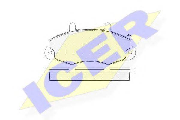 ICER 140896 Комплект тормозных колодок, дисковый тормоз