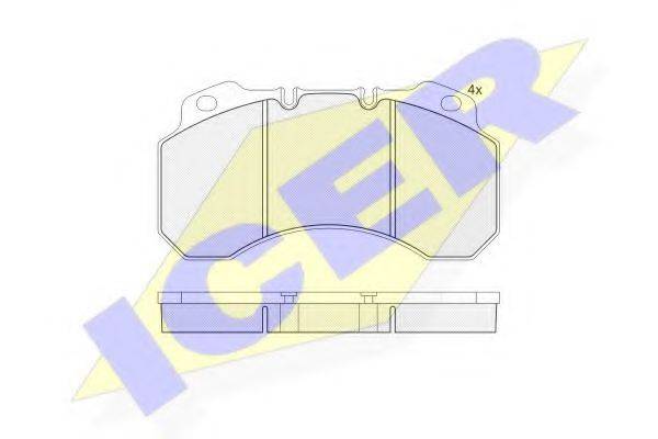 ICER 151245 Комплект тормозных колодок, дисковый тормоз
