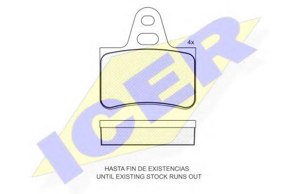 ICER 180359 Комплект тормозных колодок, дисковый тормоз