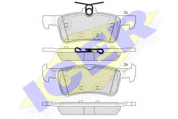 ICER 182174208 Комплект тормозных колодок, дисковый тормоз