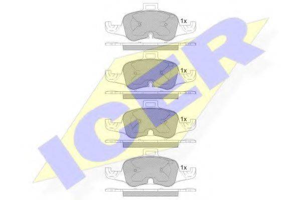 ICER 182233 Комплект тормозных колодок, дисковый тормоз