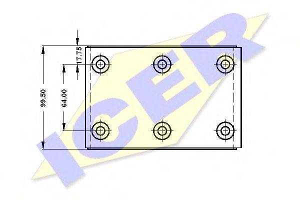 ICER 21587900 Комплект тормозных башмаков, барабанные тормоза