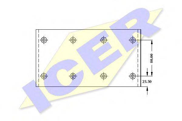 ICER 21799100 Комплект тормозных башмаков, барабанные тормоза