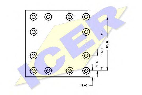 ICER 21917700 Комплект тормозных башмаков, барабанные тормоза