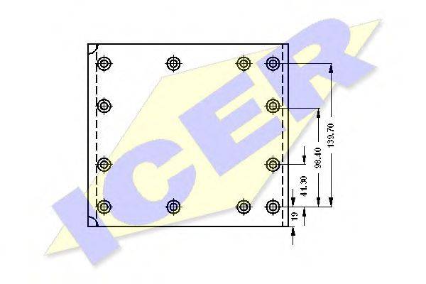 ICER 21938400 Комплект тормозных башмаков, барабанные тормоза