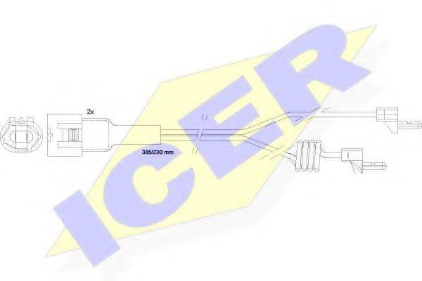 ICER 610233EC Сигнализатор, износ тормозных колодок