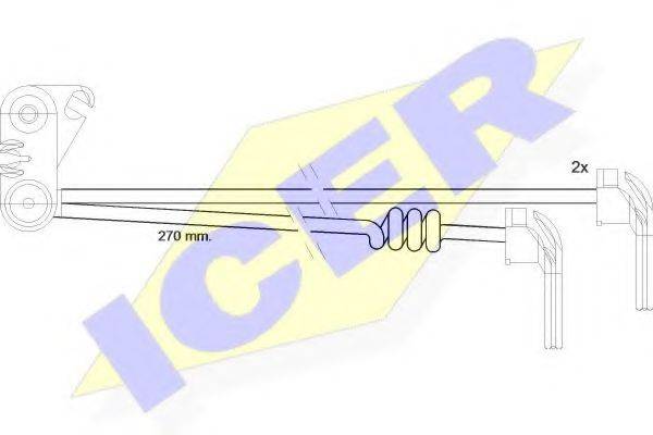 ICER 610280C Сигнализатор, износ тормозных колодок