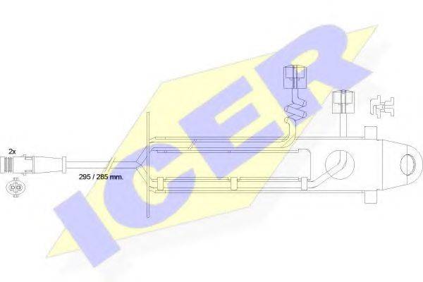 ICER 610428EC Сигнализатор, износ тормозных колодок