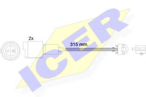 ICER 610440EC Сигнализатор, износ тормозных колодок