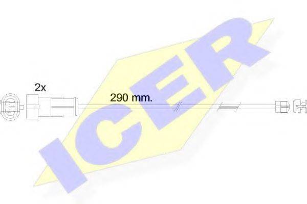 ICER 610468EC Сигнализатор, износ тормозных колодок