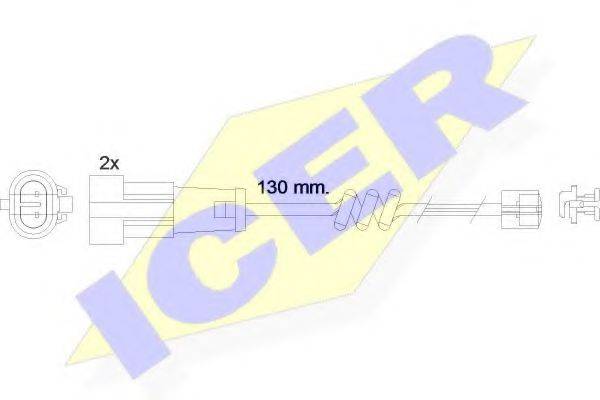 ICER 610469EC Сигнализатор, износ тормозных колодок