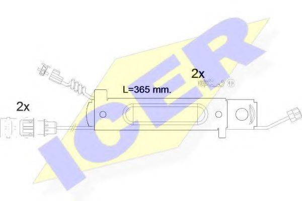 ICER 610485EC Сигнализатор, износ тормозных колодок