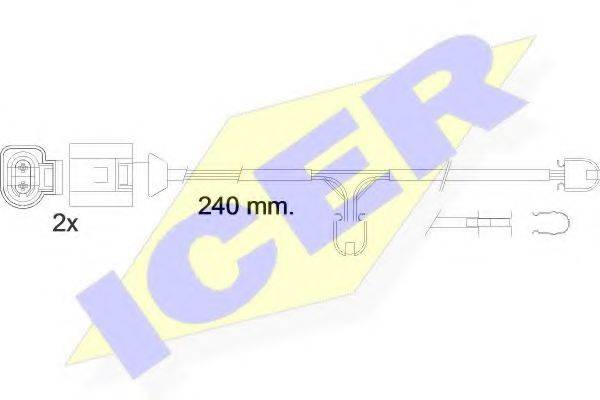 ICER 610546EC Сигнализатор, износ тормозных колодок