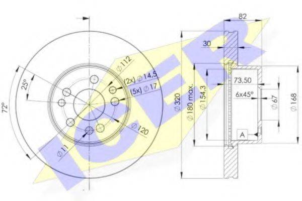 ICER 78BD02122 Тормозной диск