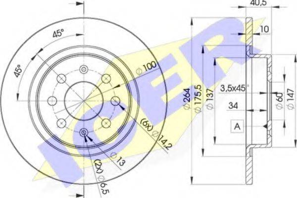 ICER 78BD05922 Тормозной диск