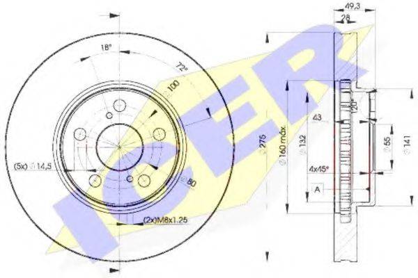 ICER 78BD06002 Тормозной диск