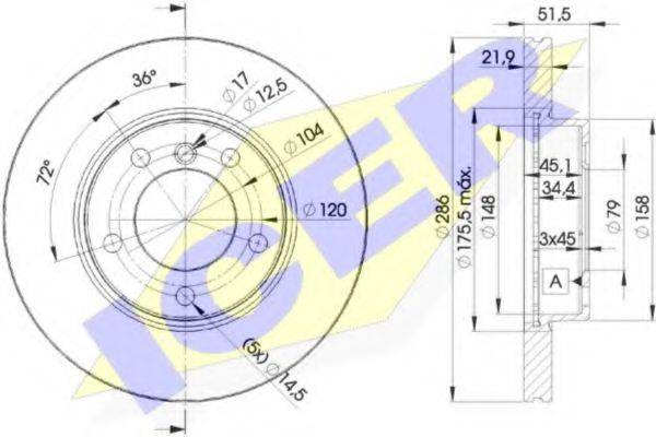 ICER 78BD06742 Тормозной диск