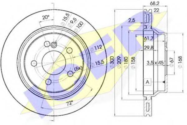 ICER 78BD09102 Тормозной диск