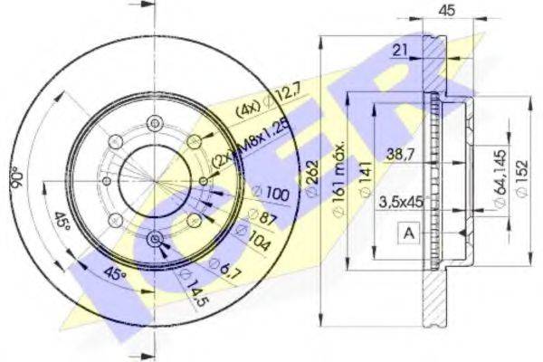 ICER 78BD17002 Тормозной диск