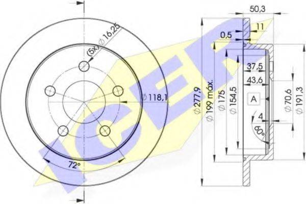 ICER 78BD20582 Тормозной диск