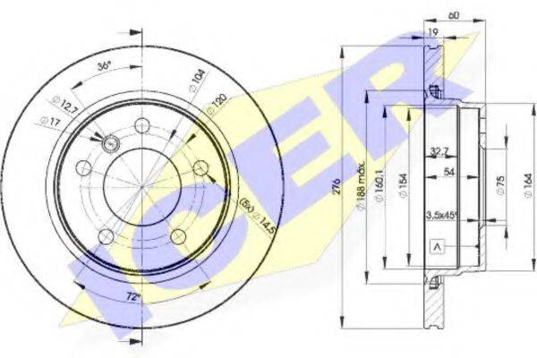 ICER 78BD23152 Тормозной диск