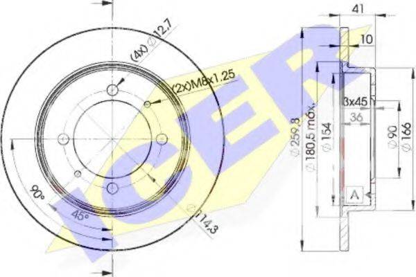 ICER 78BD29402 Тормозной диск