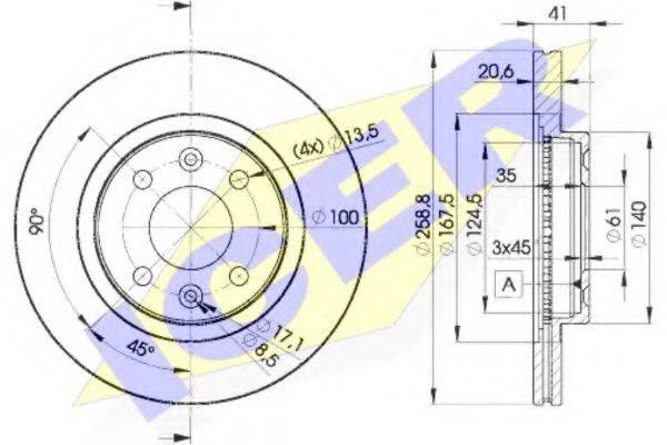 ICER 78BD35502 Тормозной диск