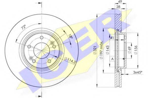 ICER 78BD40512 Тормозной диск