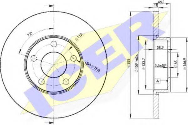 ICER 78BD40612 Тормозной диск