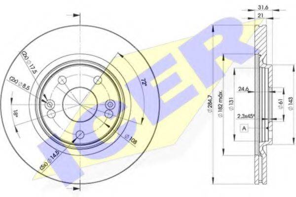 ICER 78BD41942 Тормозной диск