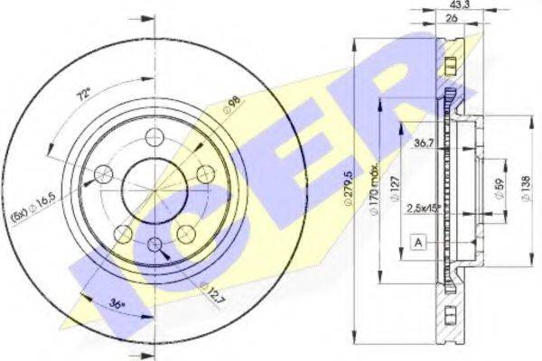 ICER 78BD46202 Тормозной диск