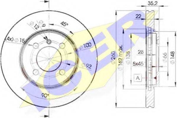 ICER 78BD47492 Тормозной диск