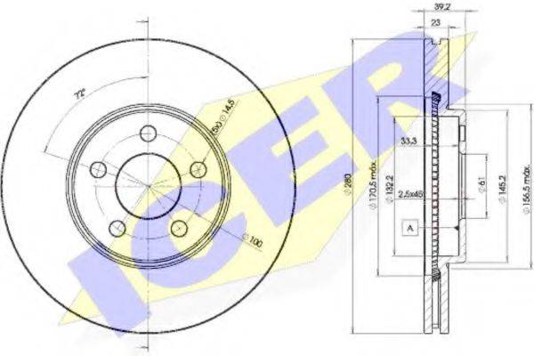 ICER 78BD53002 Тормозной диск