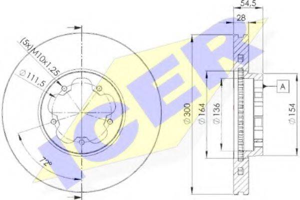 ICER 78BD56302 Тормозной диск