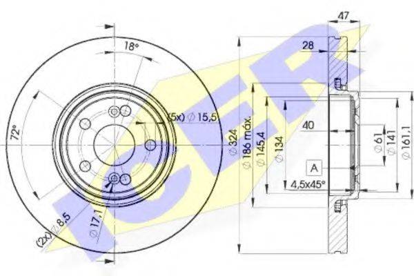 ICER 78BD73572 Тормозной диск