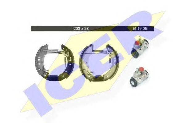 ICER 79KT0007C Комплект тормозных колодок
