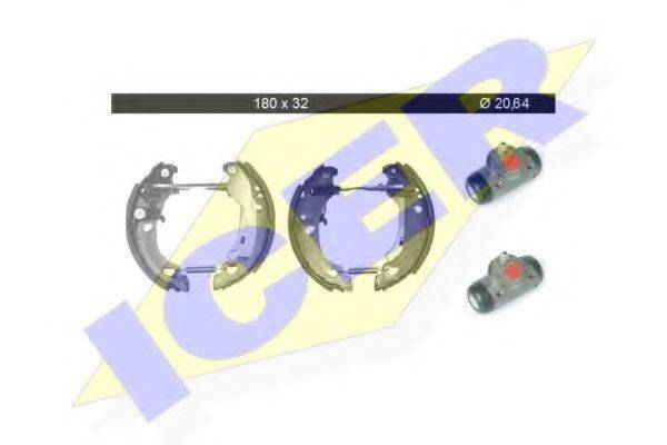 ICER 79KT0012C Комплект тормозных колодок