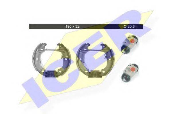 ICER 79KT0013C Комплект тормозных колодок