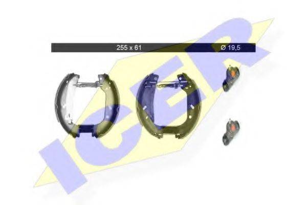 ICER 79KT0018C Комплект тормозных колодок