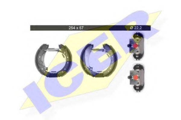 ICER 79KT0020C Комплект тормозных колодок