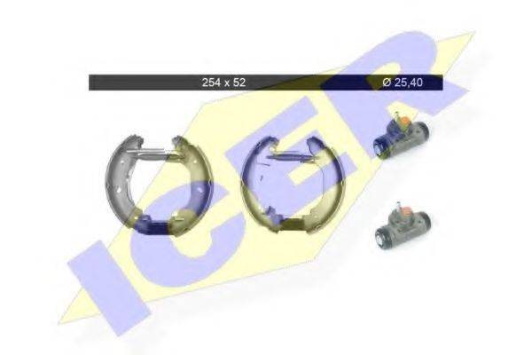 ICER 79KT0029C Комплект тормозных колодок