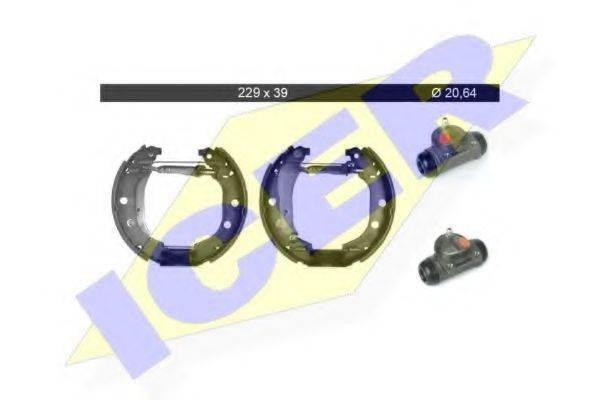 ICER 79KT0044C Комплект тормозных колодок