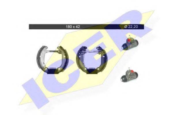 ICER 79KT0056C Комплект тормозных колодок